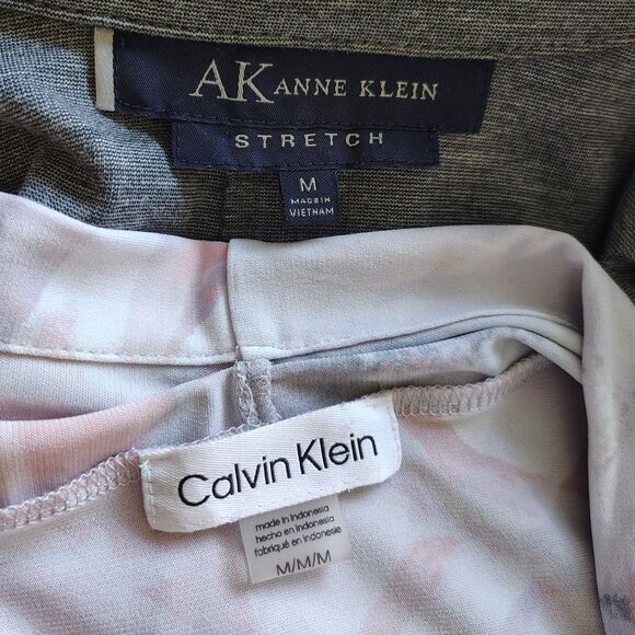 ANNE KLEIN & CALVIN KLEIN Blazer & Blouse Bundle Medium Women's Career Set - Picture 6 of 7